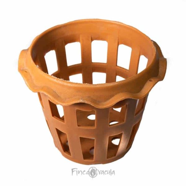 Canasta de Orquídea decorativa terracota 3.5"